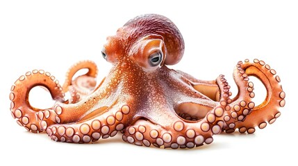 octopus isolated on white background