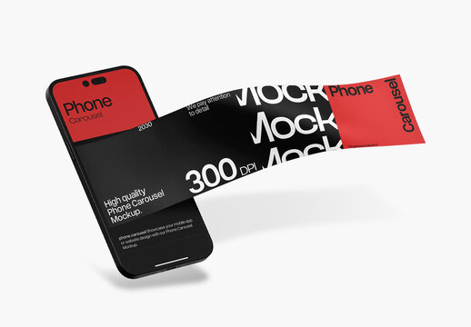 Phone Carousel Mockup