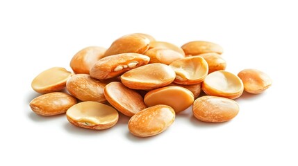 Fototapeta premium dried broad beans on white background