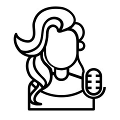 singer icon design