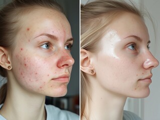Before and After Skin Treatment Comparison