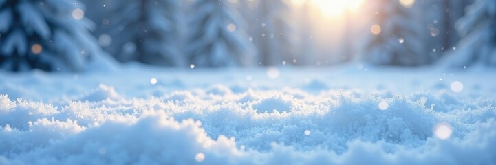 Fototapeta premium Snowflakes blanket the landscape in a frozen white sheet, frozen, icy, frosty