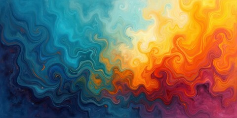 abstract mixed background with swirling patterns of bright blues