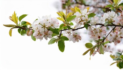 Vibrant Blossoms on a Whimsical Tree Branch, Springtime Bloom Enhanced by Bold Painted Overlays, Embracing the Spirit of Rebirth and Creativity.