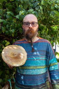 man with mushroom