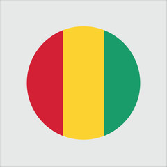Fototapeta premium Guinea Flag Sphere Vector