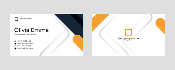 Colorful and abstract business card design templates