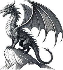  Dragon Vector Illustration