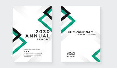 Geometrical annual report template