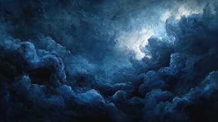 Obraz premium Dramatic Dark Clouds By Generated AI