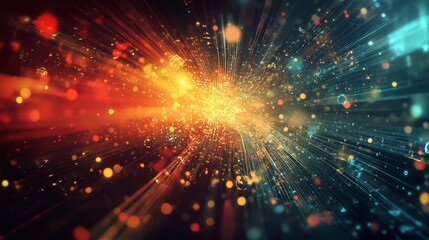 Fototapeta premium Cosmic Light Burst Effect