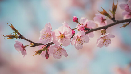 cherry blossom in spring, Generative AI