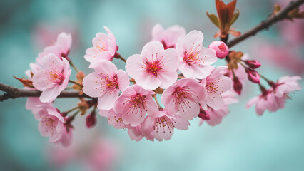 cherry blossom in spring, Generative AI