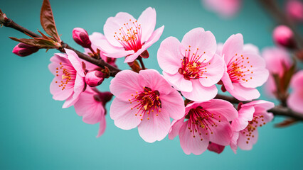 cherry blossom in spring, Generative AI