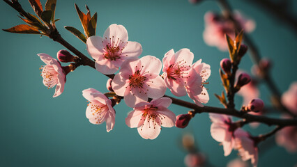 cherry blossom in spring, Generative AI