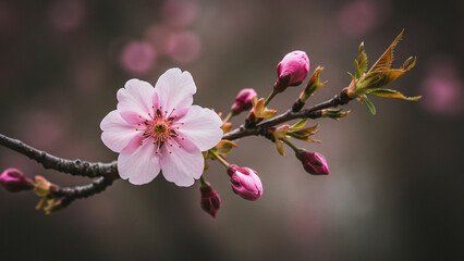 cherry blossom in spring, Generative AI