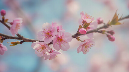 cherry blossom in spring, Generative AI