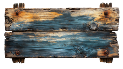 Hand-Painted Rustic Farmhouse Wooden Sign with Vintage Typography isolated on transparent background 