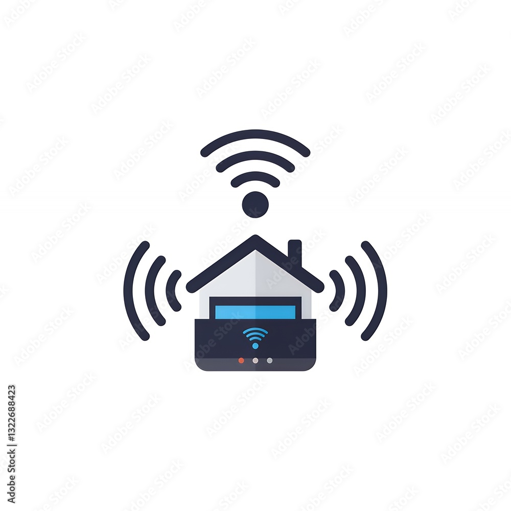 Poster connecting home with wireless technology a smart home automation system