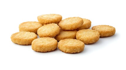 Chicken Nuggets Isolated on White Background