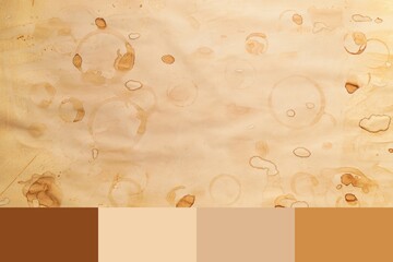 Old paper sheet with coffee stains. Different color patterns