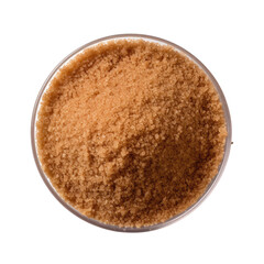 brown sugar on transparent background