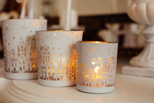 Cozy winter candles