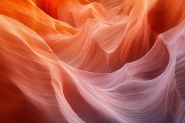 Stunning Antelope Canyon Rock Formation Abstract Texture Background Orange Pink Desert Southwest Nature Scenic Image Photography USA Art Red Warm     