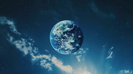 Fototapeta premium Environmental Protection Background of Earth Day: Analysis of Current Situation, Challenges and Actions