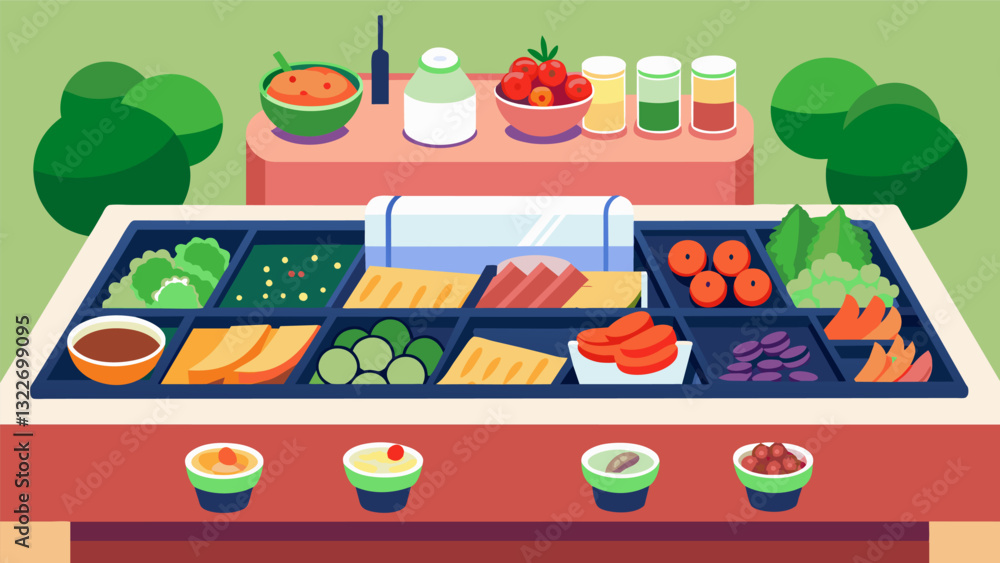 Poster elevate your salad game at our interactive salad bar where you can choose from a variety of fresh lo