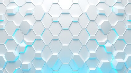 a close up of a white and blue wall with a light, 