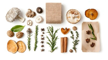 Flat lay composition with eco friendly food