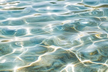Abstract Water Surface with Sun Reflections