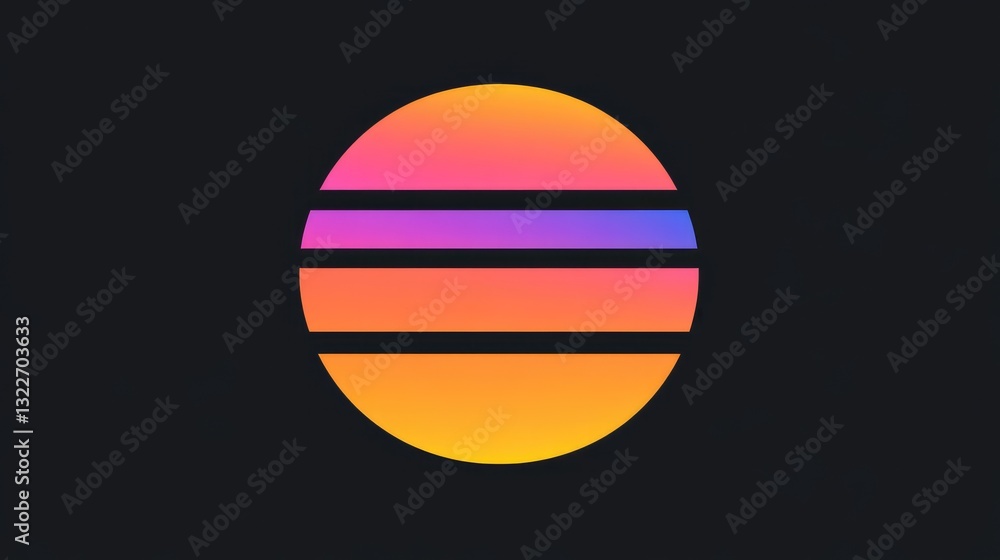 Poster a vibrant tech logo featuring a cyber-inspired sphere, symbolizing blockchain technology and data se