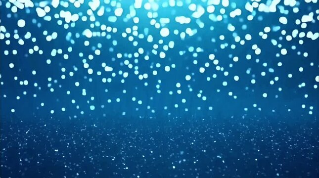 Shimmering Blue Sea-Inspired Gradient Background with Particle Effect | Loop-Ready