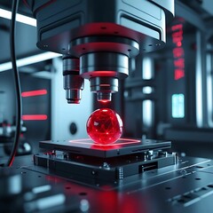 microscope in laboratory