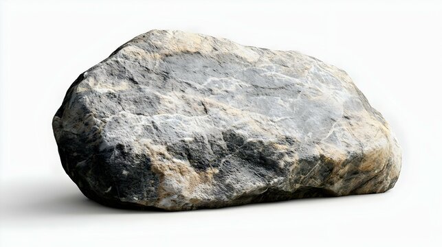 Rock isolated on white background