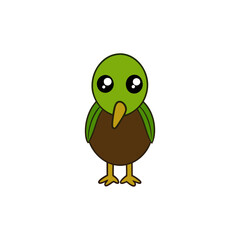 Cute kiwi cartoon vector