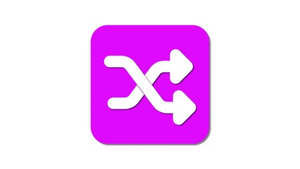 The shuffle icon delivers dynamic functionality, enabling effortless content mixing while improving intuitive navigation and design flow.