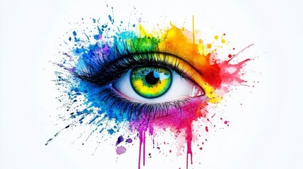 Colorful Eye Art Splash
