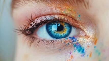 Obraz premium Colorful Eye Makeup Art