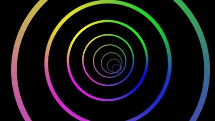 Concentric line wave neon composition, producing a mesmerizing visual effect, commonly used in modern graphic and textile designs.
