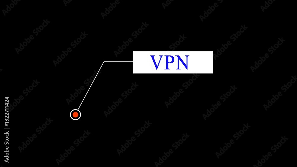 Poster data security technology icon representing protection, encryption, and secure vpn connections for di