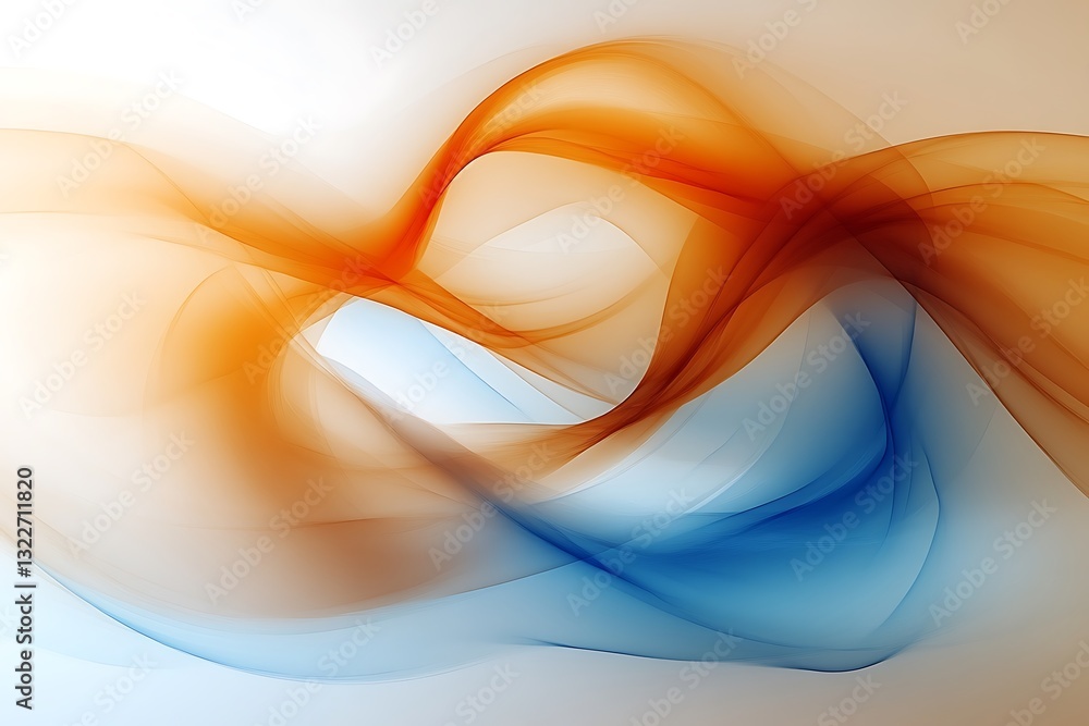 Aufkleber abstract flowing color gradients creating an elegant and visually appealing image