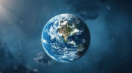 Obraz premium The Fresh Connotation Background of Earth Day: The Call and Exploration for the Protection of Natural Authenticity