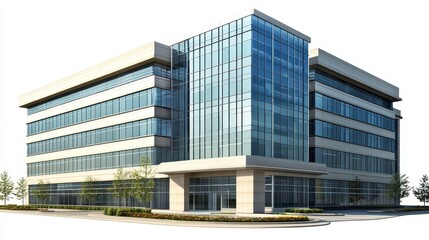 Fototapeta premium Modern Glass Office Building