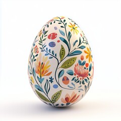 easter egg on white
