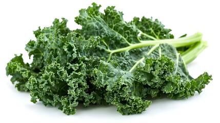 Obraz premium Fresh Kale isolated on white background