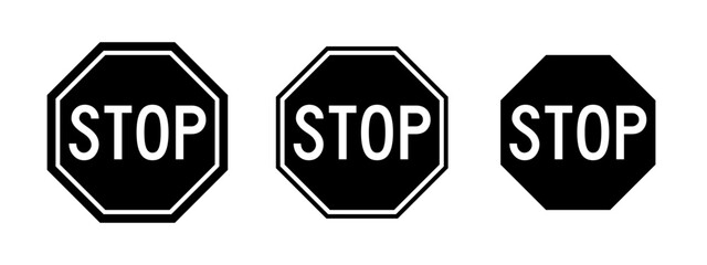 Stop sign set