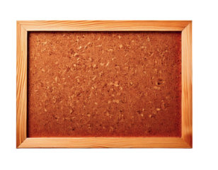 Blank corkboard in a light wood frame, perfect for adding your own message or design.  Clean, minimalist aesthetic ideal for office, home, or classroom settings.
